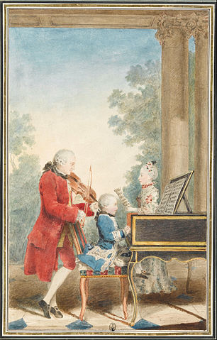 Wolfgang Mozart and family